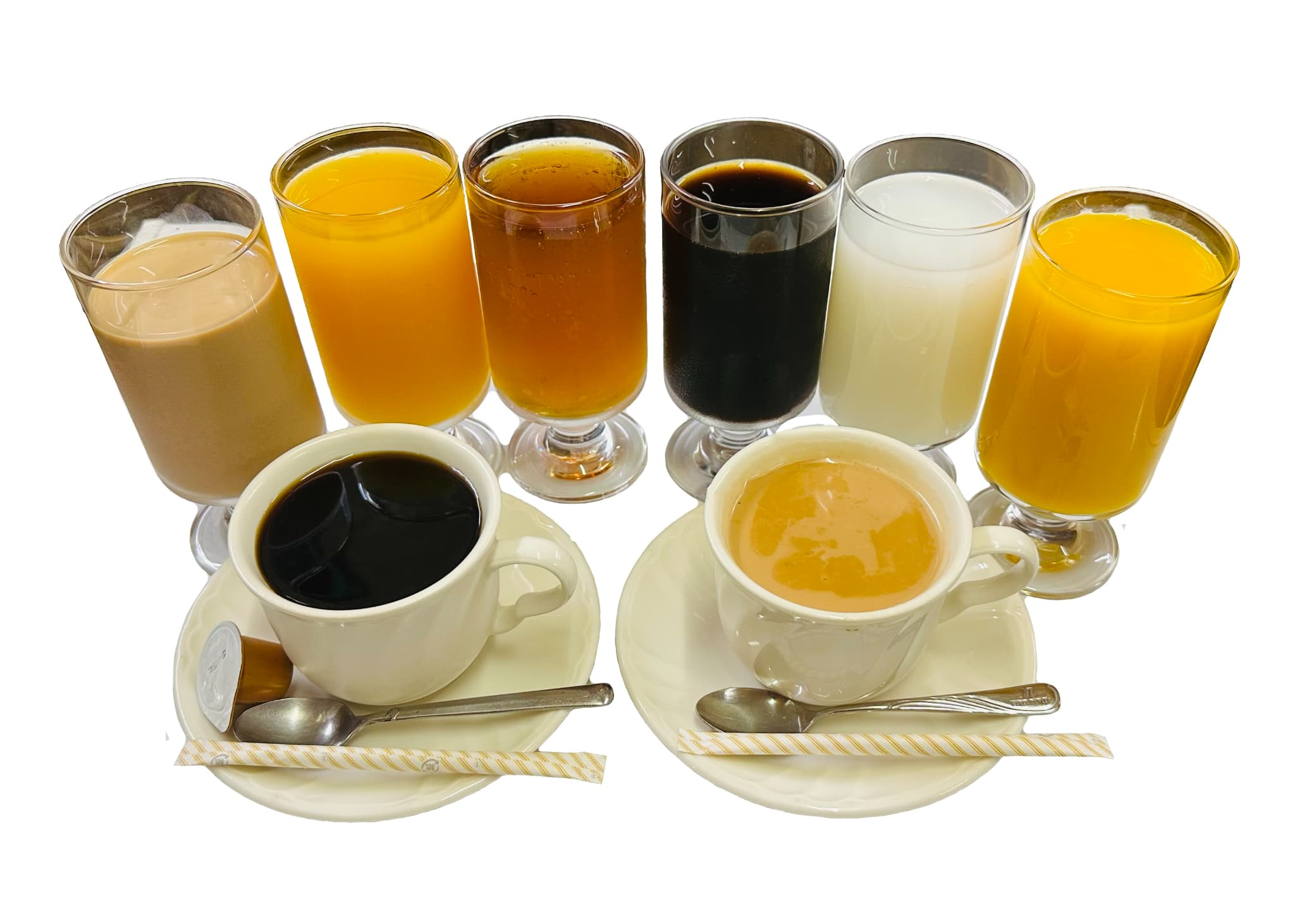 各種ドリンクの集合写真